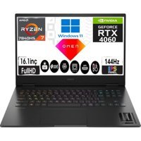 Hp Omen 16-0000NT 8X168EA04 Harici GeForce RTX 4060 AMD Ryzen 7 7840HS 16 GB Ram 1 TB SSD 16.1 inç Full HD Windows 11 Laptop
