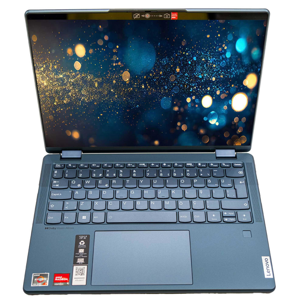 Lenovo Yoga 6 83B2008RTX02 Harici Radeon Graphics AMD Ryzen 7 7730U 16 GB Ram 1 TB SSD 13.3 inç Full HD Windows 11 Pro Dokunmatik Laptop + CNT003 Çanta