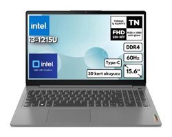 Lenovo IdeaPad 3 15IAU7 82RK018HTXBT41 Dahili UHD Graphics Intel Core i3 1215U 4 GB Ram 256 GB SSD 15.6 inç Full HD Windows 11 Pro Laptop