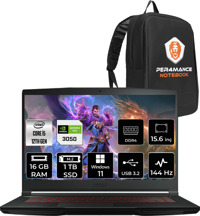 MSI Thin GF63 12UC877XTRP363 Dahili UHD Graphics Intel Core i5 12450H 16 GB Ram 1 TB SSD 15.6 inç Full HD Windows 11 Home Laptop + PER4 Çanta