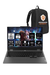Lenovo LOQ 83FQ000UTR Dahili UHD Graphics Intel Core i5 12450HX 64 GB Ram 512 GB SSD 15.6 inç Full HD Windows 11 Home Laptop + PER4 Çanta