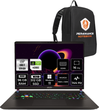 MSI Vector 16 A13VHG495TRP417 Dahili UHD Graphics Intel Core i7 13700HX 96 GB Ram 512 GB SSD 16 inç Full HD Windows 11 Pro Laptop + PER4 Çanta