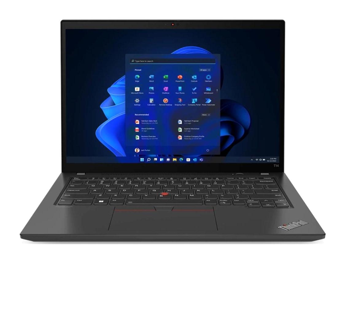 Lenovo ThinkPad T14 Gen3 21AH00CNTX131 Dahili Iris Xe Graphics Eligible Intel Core i7 1255U 16 GB Ram 500 GB SSD 14 inç WUXGA Windows 11 Pro Laptop
