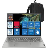 Lenovo IdeaPad Flex 5 IF82R900GNTX03 Harici AMD Radeon RX Vega 8 AMD Ryzen 7 5700U 16 GB Ram 2 TB SSD 14 inç WUXGA Windows 11 Pro Dokunmatik Laptop + Zetta Çanta