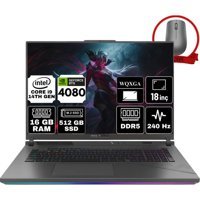 Asus ROG Strix G18 G814JZR-N6092-A37 Harici GeForce RTX 4080 Intel Core i9 14900HX 16 GB Ram 512 GB SSD 18 inç WQXGA Windows 11 Home Gaming Laptop + Anzar Mouse