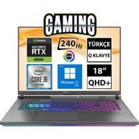 Asus ROG Strix Scar 18 G834JY-N6041A4 Harici GeForce RTX 4090 Intel Core i9 13980HX 32 GB Ram 2 TB SSD 18 inç QHD+ Windows 11 Pro Gaming Laptop