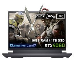 Dell NB GAMING G16 7630 G167630005UV4 Harici GeForce RTX 4060 Intel Core i7 13650HX 16 GB Ram 1 TB SSD 16 inç QHD+ Ubuntu Gaming Laptop
