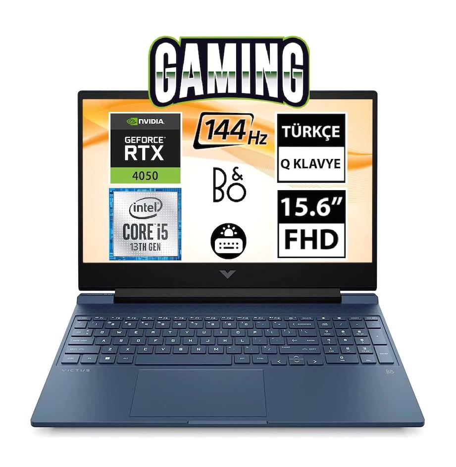 Hp Victus 15 FA1033NT 7N9V2EA03 Harici GeForce RTX 4050 Intel Core i5 13500H 32 GB Ram 1 TB SSD 15.6 inç Full HD Freedos Gaming Laptop