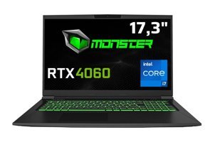 Monster TuLPar T7 V20.6.4 Harici GeForce RTX 4060 Intel Core i7 13700H 16 GB Ram 1 TB SSD 17.3 inç Full HD Freedos Gaming Laptop