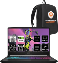 MSI Katana 15 B13VGK2023XTRP339 Harici GeForce RTX 4070 Intel Core i7 13620H 96 GB Ram 2 TB SSD 15.6 inç Full HD Freedos Gaming Laptop + PER4 Çanta