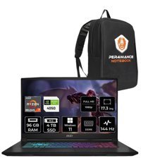 MSI Katana A17 AI B8VE-853XTR Harici GeForce RTX 4050 AMD Ryzen 7 8845HS 96 GB Ram 4 TB SSD 17.3 inç Full HD Windows 11 Home Gaming Laptop + PER4 Çanta