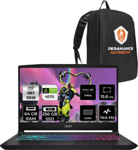 MSI Katana 15 B13VGK2023XTRP331 Harici GeForce RTX 4070 Intel Core i7 13620H 64 GB Ram 256 GB SSD 15.6 inç Full HD Freedos Gaming Laptop + PER4 Çanta