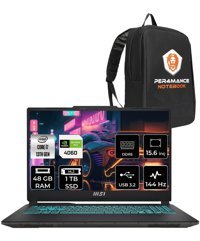 MSI Cyborg 15 A13VF-893XTR Harici GeForce RTX 4060 Intel Core i7 13620H 48 GB Ram 1 TB SSD 15.6 inç Full HD Freedos Gaming Laptop + PER4 Çanta