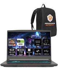MSI Thin A15 B7UC-077XTR Harici GeForce RTX 3050 AMD Ryzen 5 7535HS 48 GB Ram 1 TB SSD 15.6 inç Full HD Windows 11 Pro Gaming Laptop + PER4 Çanta