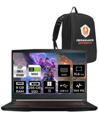 MSI Thin GF63 12UC-877XTR Harici GeForce RTX 3050 Intel Core i5 12450H 8 GB Ram 256 GB SSD 15.6 inç Full HD Windows 11 Home Gaming Laptop + PER4 Çanta