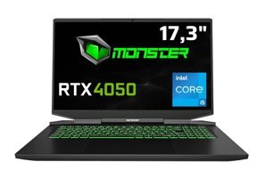 Monster Abra A7 V14.5.6 Harici GeForce RTX 4050 Intel Core i5 13500H 8 GB Ram 500 GB SSD 17.3 inç Full HD Freedos Gaming Laptop