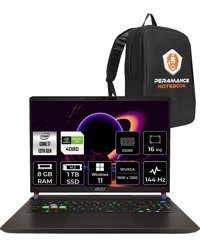 MSI Vector 16 A13VHG-495TR Harici GeForce RTX 4080 Intel Core i7 13700HX 8 GB Ram 1 TB SSD 16 inç Full HD Windows 11 Pro Gaming Laptop + PER4 Çanta