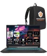 MSI Cyborg 15 A13VF-893XTR Harici GeForce RTX 4060 Intel Core i7 13620H 48 GB Ram 4 TB SSD 15.6 inç Full HD Windows 11 Pro Gaming Laptop + PER4 Çanta