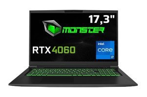 Monster TuLPar T7 V20.8.4 Harici GeForce RTX 4060 Intel Core i7 12700H 16 GB Ram 1 TB SSD 17.3 inç Full HD Freedos Gaming Laptop