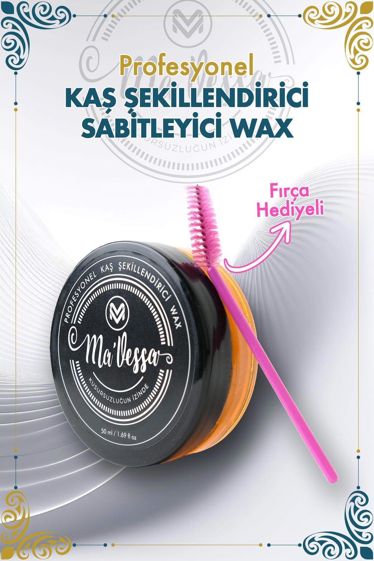 Ma'Vessa Turuncu Wax Kaş Sabitleyici 50 ml + Fırça Hediyeli