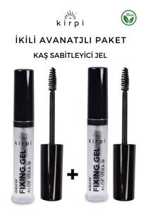 Kirpi Fixing Doğal Şeffaf Maskara Kaş Sabitleyici 2x8 ml