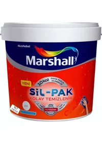 Marshall Sil-Pak Su Bazlı Plastik Yarı Parlak İç Cephe Boyası 5 lt Lokum