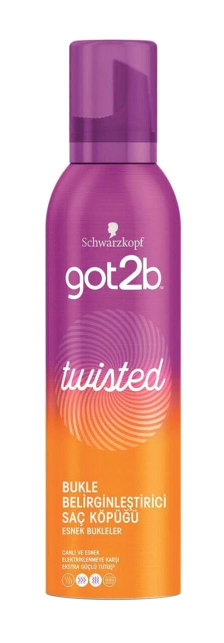 Schwarzkopf Got2be Twisted Dalgalı-Kıvırcık Saçlar İçin Şekillendirici Hacim Veren Saç Köpüğü 250 ml