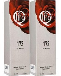 Q Life No:172 EDC Çiçeksi-Meyveli Kadın Parfüm 2x50 ml