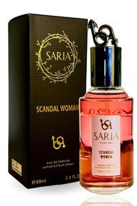 Saria Scandal EDP Amber-Odunsu-Oryantal Kadın Parfüm 69 ml
