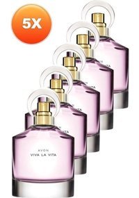 Avon Viva La Vita EDP Çiçeksi-Odunsu-Oryantal Kadın Parfüm 5x50 ml
