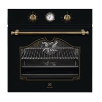 Electrolux EOA5220AOR 72 lt A Enerji Sınıfı Analog Rustik Ocaksız Tam Boy Ankastre Fırın Siyah