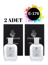 Paul David E-176 EDP Bergamot-Fresh-Turunçgil Erkek Parfüm 2x50 ml
