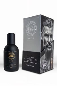 Blue Drop Silver EDP Aromatik-Odunsu-Sandal Ağacı Erkek Parfüm 100 ml