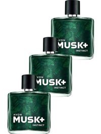 Avon Musk Instinct EDT Baharatlı-Fresh-Odunsu Erkek Parfüm 3x75 ml