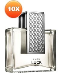 Avon Luck EDT Fresh-Odunsu-Turunçgil Erkek Parfüm 10x75 ml