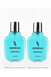 Soreno Nightwalk EDP Bergamot-Misk-Portakal Erkek Parfüm 2x50 ml
