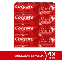 Colgate Optik White Naneli Organik Florürlü Diş Macunu 4x75 ml