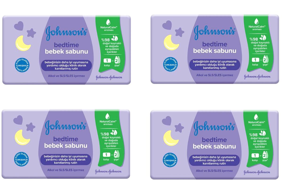 Johnson's Baby Sakinleştirici Etki Katı Bebek Sabunu 4x90 gr