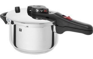 Zwilling Aircontrol Clipso Kapak Çelik 4 lt Düdüklü Tencere Gri