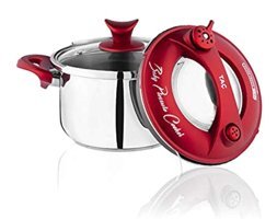 Taç Baby Clipso Kapak - Normal Kapak İndüksiyon 2.5 lt Düdüklü Tencere Kırmızı