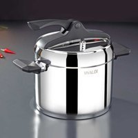 Vivaldi G522 Düdüklü Kapak Kapsül 8 lt Düdüklü Tencere Gri