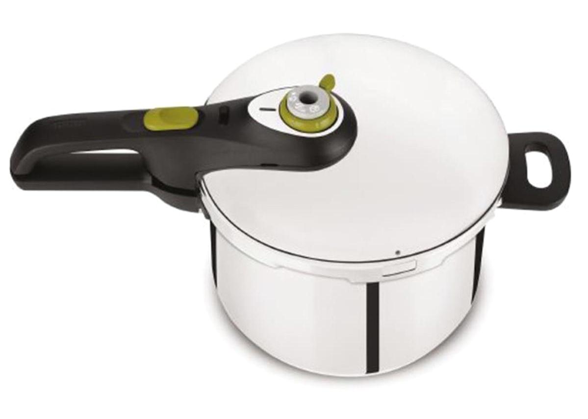 Tefal Secure Clipso Kapak Çelik 6 lt Düdüklü Tencere Gri
