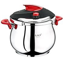 Oms 5102 Clipso Kapak Çelik 14 lt Düdüklü Tencere Kırmızı