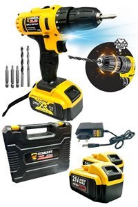 Germany Style GRM9004 12 V 1.5 Ah Kömürsüz Darbeli Çift Akülü Vidalama Makinesi