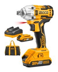 Ingco CIWLI2001 20 V 2 Ah Kömürsüz Darbeli Çift Akülü Vidalama Makinesi