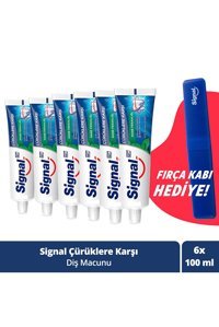 Signal Çürüklere Karşı Naneli Florürlü Diş Macunu 6x100 ml