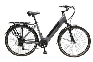 Bisan Moon 250 W 100 Km 28 Jant 7 Vites Elektrikli Bisiklet Gri-Siyah