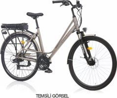 Corelli Caben 250 W 100 Km 28 Jant 21 Vites Elektrikli Şehir / Tur Bisikleti Mavi
