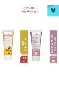 Depurdent Clean & Polish Anasonlu Organik Florürsüz Diş Macunu 75 + Emoform Kids Diş Macunu 75 ml