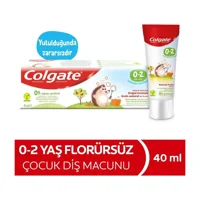 Colgate Meyve Tadında Doğal Aromalı Organik Florürsüz 0-2 Yaş Çocuk Diş Macunu 40 ml